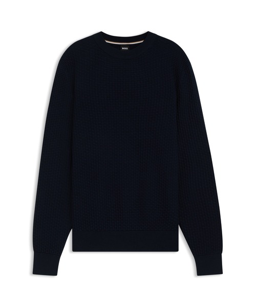 BOSS（HUGO BOSS） セーター ニット コットン ミックスストラクチャー