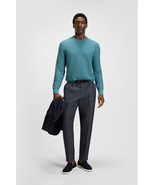 BOSS（HUGO BOSS） セーター ニット コットン ミックスストラクチャー