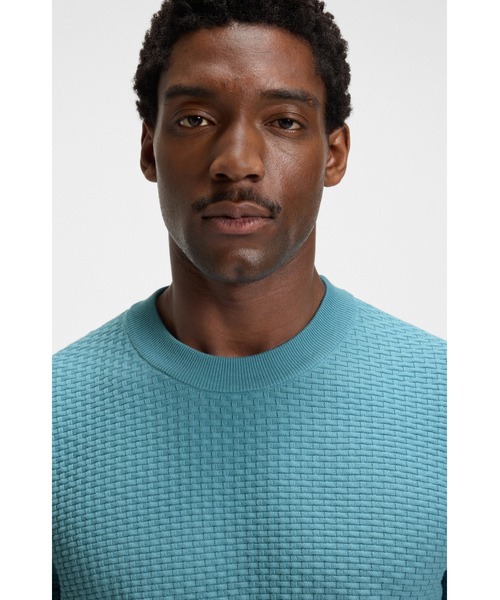 BOSS（HUGO BOSS） セーター ニット コットン ミックスストラクチャー