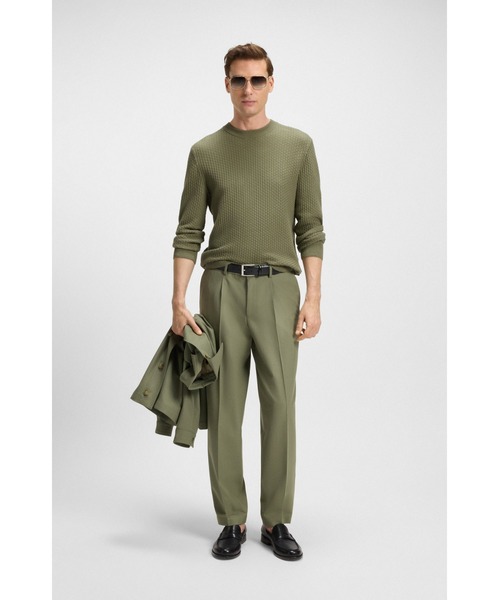 BOSS（HUGO BOSS） セーター ニット コットン ミックスストラクチャー