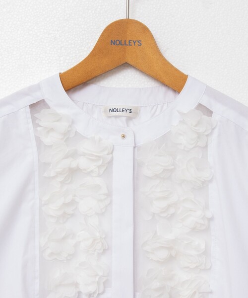 NOLLEY'S ブラウス シャツ フラワーモチーフブラウス レディース