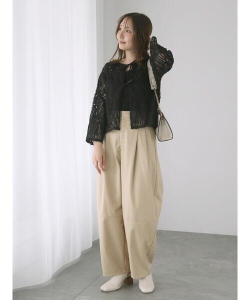 Te chichi TERRASSE パンツ 切替カーブパンツ レディース : ZOZOTOWN