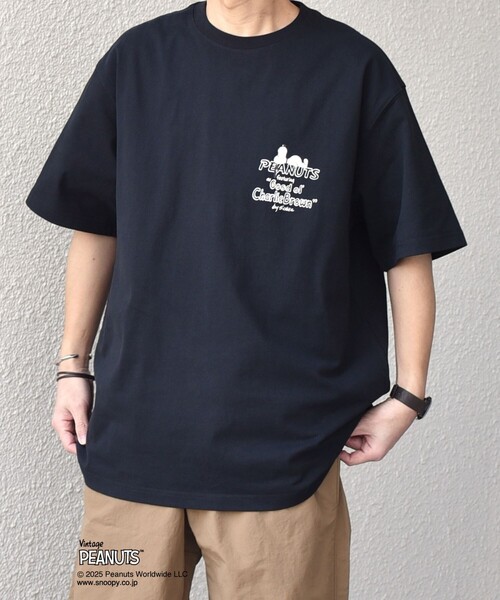PEANUTS tシャツ SHIPS any: SNOOPY コラボ NOT THERE