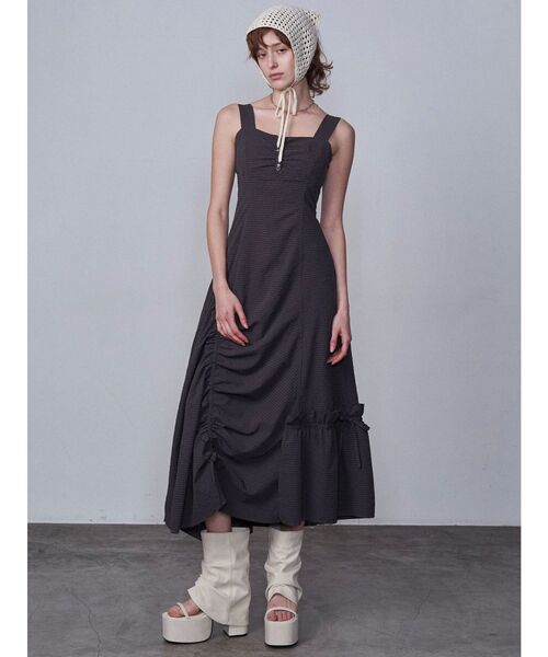 EMODA ワンピース アシンメトリードローマキシワンピース 美品 EMODA ワンピース アシンメトリードローマキシワンピース