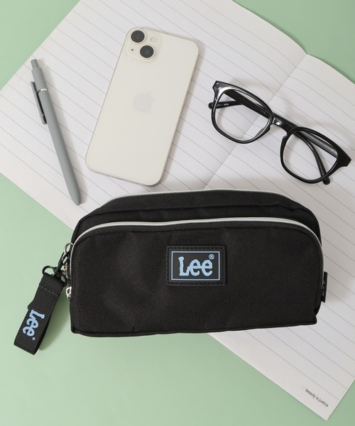 Lee（リー） ポーチ ポリエステル ラバープレート 前ポケット付 ポーチ