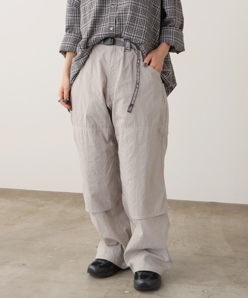 アンドワンダー パンツ　ナイロンクライミングパンツ リフレクター レディース 5th-store_aw91-ff744-gr