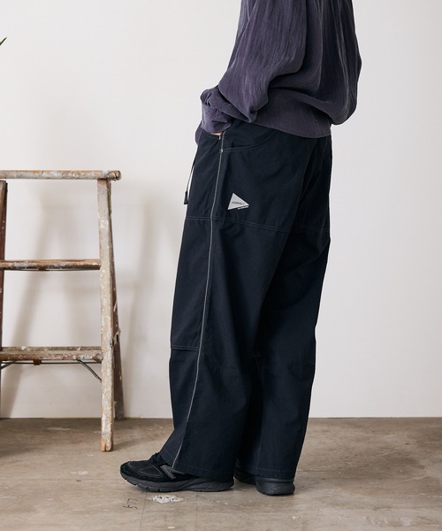 アンドワンダー パンツ　ナイロンクライミングパンツ リフレクター レディース and wander パンツ wander/アンドワンダー×GRAMICCI/グラミチ