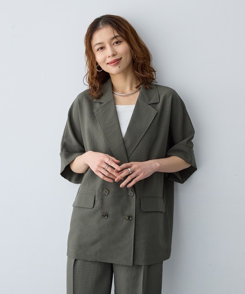 新品☆ ANAYI 袖ギャザー ジップ フーデッド ジャケット/セオリー、23区 洗える】コットンエアー ギャザー ライトアウター