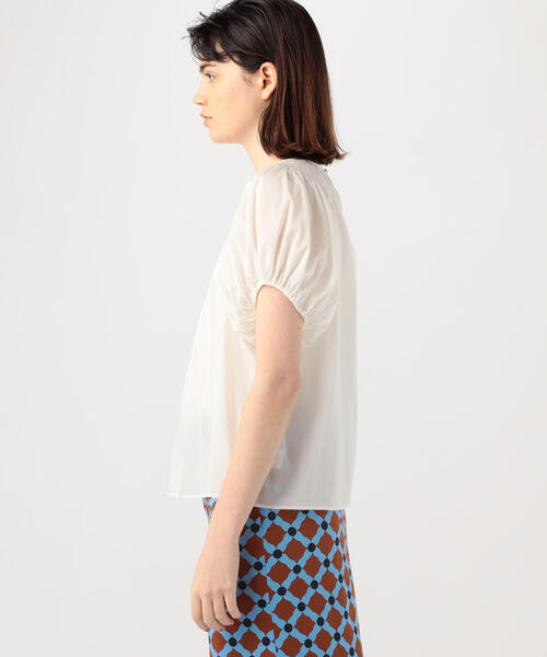 「BALLSEY」 半袖ブラウス 36 ライトブルー レディース Ballsey 「BALLSEY」 半袖ブラウス 36 ライトブルー レディース