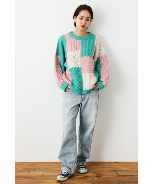 「RODEO CROWNS WIDE BOWL」 長袖ニット FREE ホワイト系その他 レディース_画像3