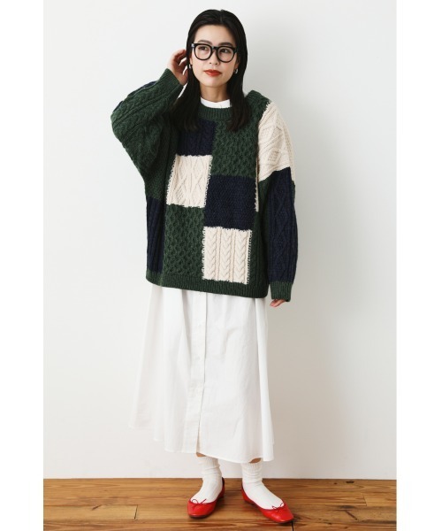 「RODEO CROWNS WIDE BOWL」 長袖ニット FREE ホワイト系その他 レディース_画像9