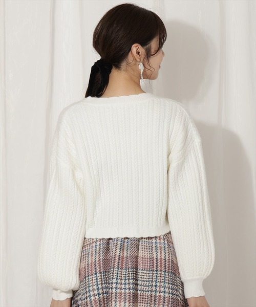 「WILLSELECTION」 ニットカーディガン FREE ピンク レディース_画像3