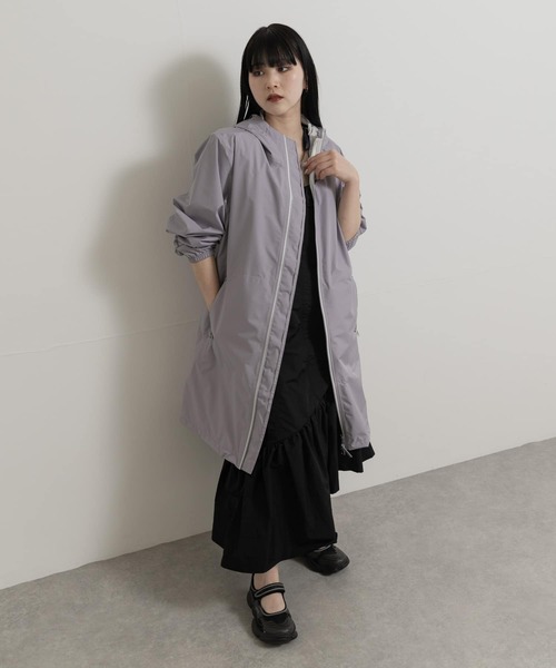 AIGLE（エーグル） コート アウター 透湿防水 レインパック フーデッド