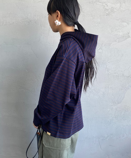 「AMERICANA」 プルオーバーパーカー ONE SIZE ブラウン レディース AMERICANA 「AMERICANA」 プルオーバーパーカー ONE SIZE