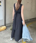 ワンピース 夏 リゾートワンピ。夏大人バックリ...の詳細画像3
