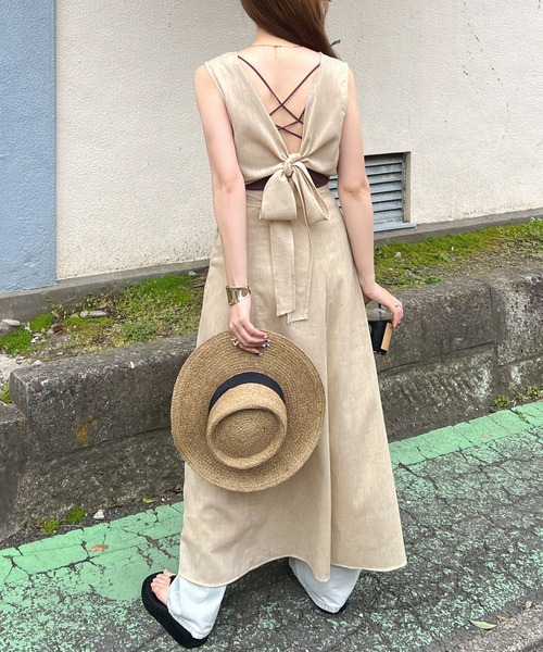 大人ワンピース　リボンベルト　ゆったり　涼しいリゾート風 大人ワンピース リボンベルト ゆったり 涼しいリゾート風