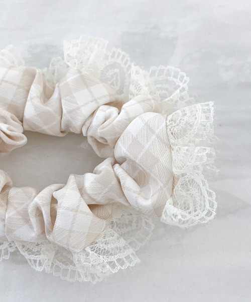 シュシュ ギンガムチェックフリルシュシュ : ZOZOTOWN Yahoo!店 - 通販