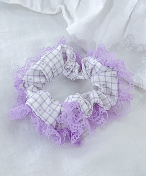 シュシュ ギンガムチェックフリルシュシュ : ZOZOTOWN Yahoo!店 - 通販