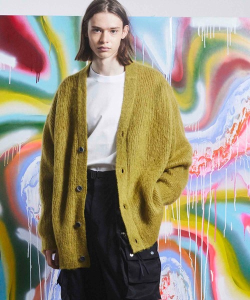 MAISON SPECIAL（メゾンスペシャル） ニットカーディガン 1 イエロー