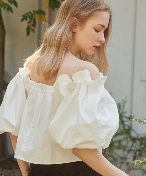 トップス rosy luce ROSY LUCE tシャツ ボリュームスリーブトップス レディース : ZOZOTOWN