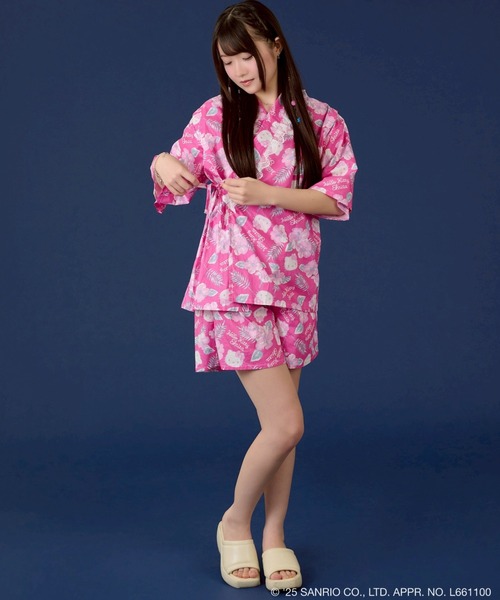 HELLO KITTY 甚平 赤とピンク 確認用 HELLO KITTY 甚平 赤とピンク 確認用