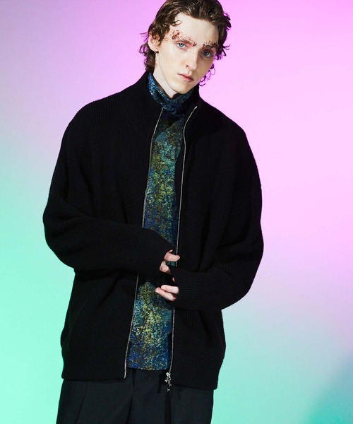 MAISON SPECIAL カーディガン 02 MAISON SPECIAL（メゾンスペシャル） ニットカーディガン 2 ブラック