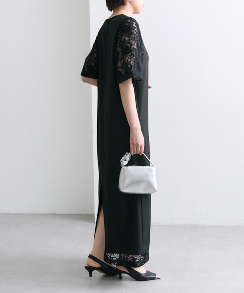 ear PAPILLONNER（イア パピヨネ） ワンピース レースドッキング