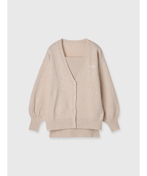 EIMY ISTOIRE（エイミーイストワール） ニットカーディガン F ネイビー