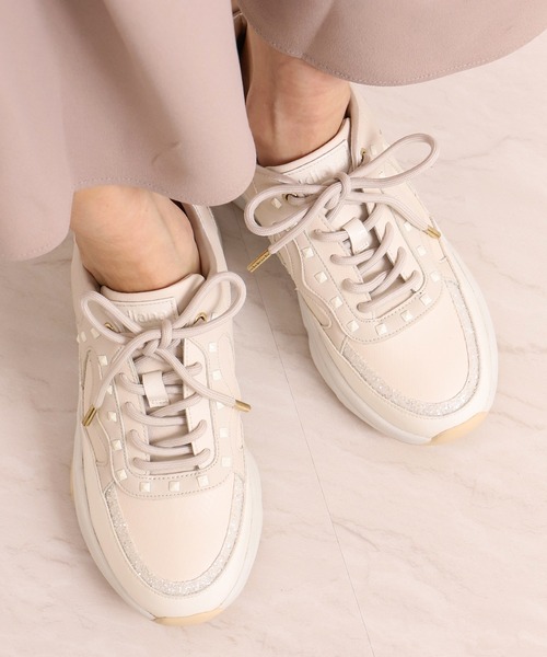 dianaスニーカー23.5cm diana 「+diana」 ローカットスニーカー 23.5cm ブラック