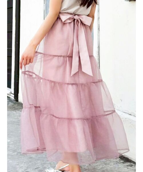 dazzlin スカート オーガンティアードスカート : ZOZOTOWN Yahoo