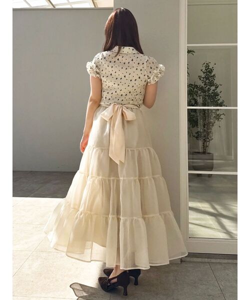 dazzlin（ダズリン） スカート オーガンティアードスカート : ZOZOTOWN