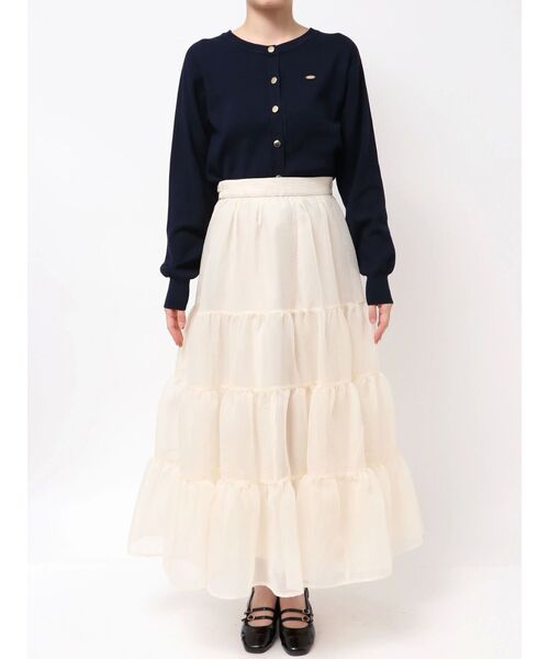 dazzlin（ダズリン） スカート オーガンティアードスカート : ZOZOTOWN