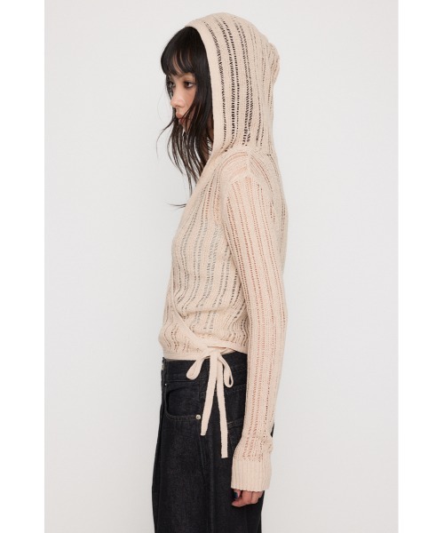 LAGUA GEM（ラグアジェム） パーカー WRAP CRASH HOOD トップス