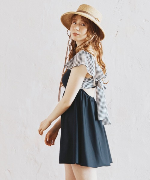 San-ai Resort 三愛水着楽園 水着 Aラインワンピース水着 9M 「San-ai