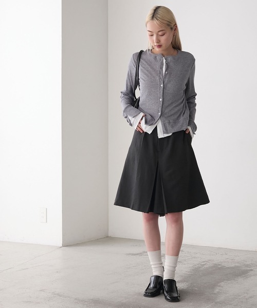 美品✨FOXEY 定価121.000円 カシミヤ ハーフパンツ キュロット 近年 forksy.（フォルクシー） ハーフパンツ ワイドパンツ パンツ 「forksy