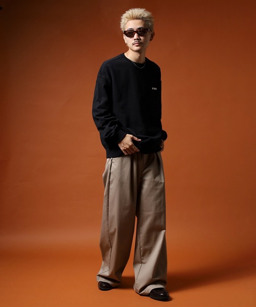 り*ご様 STONE  クルーネック スウェットシャツ　S NERDY トレーナー スウェット ベレンクロゴスウェットシャツ メンズ