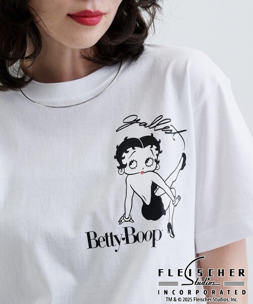 tシャツ 「Betty Boop(TM)」サイドプリントTシャツ レディース
