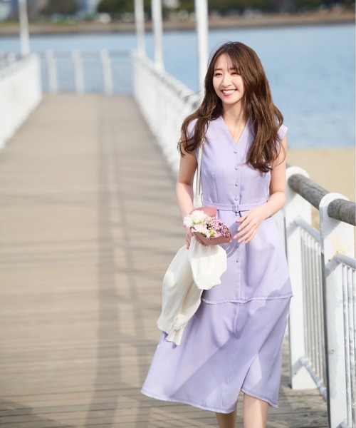 NATURAL BEAUTY BASIC ノースリーブワンピース M NATURAL BEAUTY BASIC 「NATURAL BASIC」 ノースリーブ
