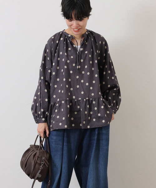 ジャーナルスタンダードラックス | ヘムフリルギャザーブラウス JOURNAL STANDARD LUXE（ジャーナルスタンダード ラックス） ブラウス