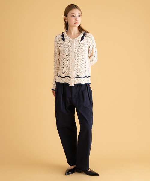 URBAN RESEARCH Sonny Label ニット セーター クロシェライクリリー