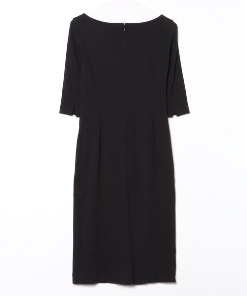 黒 半袖 ワンピース AZUL BY MOUSSY | ウエストタック半袖ワンピース (ワンピース(ロング