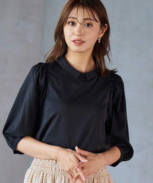「QUEENS COURT」 長袖ブラウス M ホワイト レディース