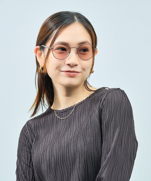 Zoff サングラス　united arrows UNITED ARROWS サングラス ボストン型 サングラス｜彫金