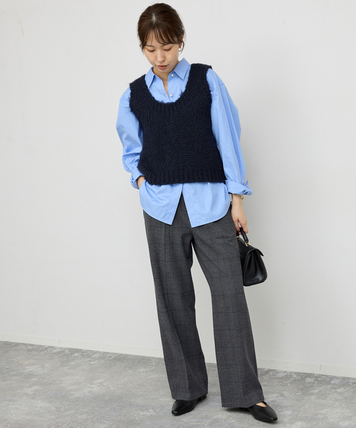 Spick and span グレンチェック テーパードパンツ Spick and span