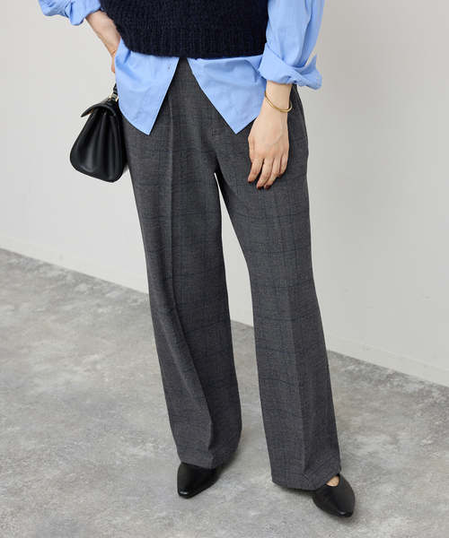 Spick＆Span（スピック アンド スパン） スラックス パンツ 「手洗い可