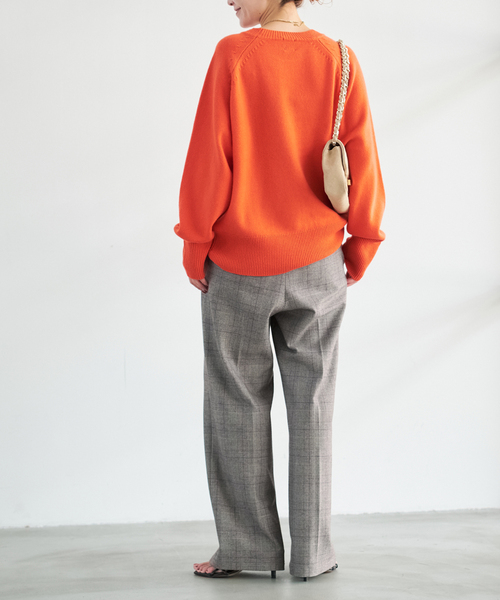 Spick and span グレンチェック テーパードパンツ Spick and span