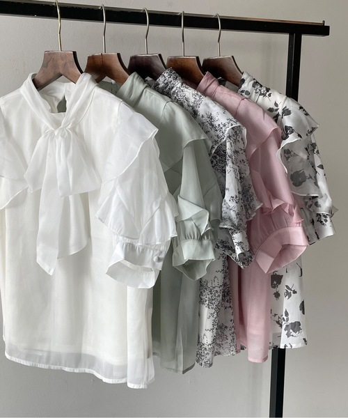 「one way」 半袖ブラウス FREE ホワイト系その他 レディース_画像3