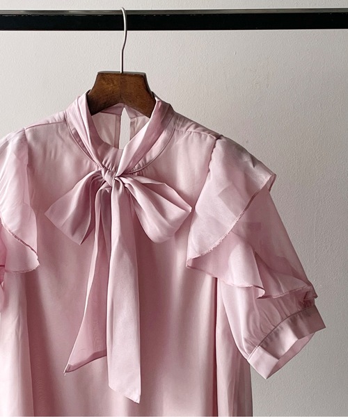 「one way」 半袖ブラウス FREE ホワイト系その他 レディース_画像7