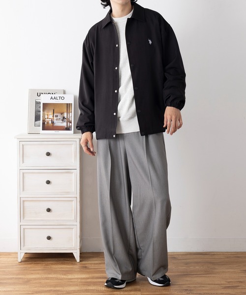 ユーロ　ブラック　ワークジャケット　フレンチ　ボロ　チョアコート U.S. POLO ASSN.（ユーエスポロアッスン） コート ジャケット 「U.S.