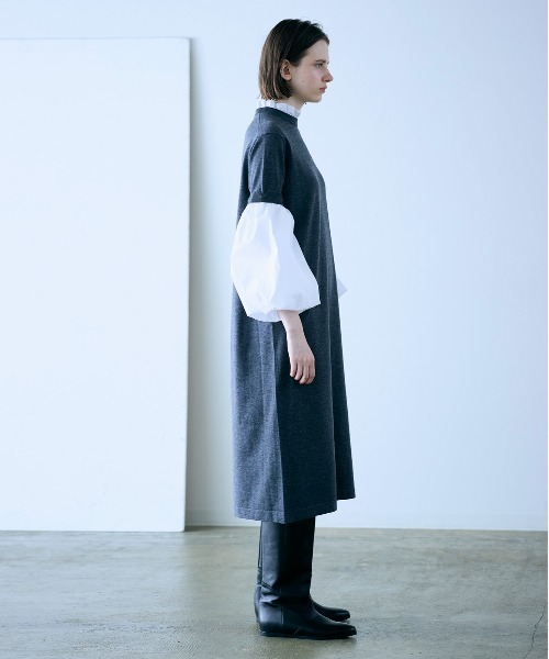 Marilyn Moon（マリリンムーン） ワンピース 14g wool 2way sleeve one